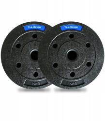 THUNDER Kompozit súlyzókészlet SET-B-12-30KG fekete Súlytárcsa
