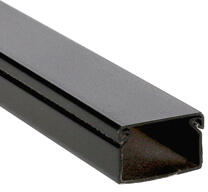 ELMARK Fekete kábelcsatorna, 25x16 mm, műanyag, pattintható fedéllel (5622516BL)