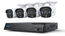 Reolink NVS8-8MB4 4K IP kamera szett, 4 csőkamerával beépített 2TB HDD-vel