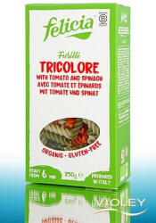 Felicia Bio rizs fusilli trikolor gluténmentes tészta 250 g