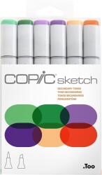 Copic Sketch Refill cerneală Secondary Tones 6 Bucăți (<![CDATA[65.2976]]>)