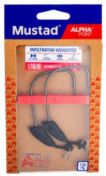 Mustad Infiltrator Weighted, 6/0, 10g 2db/csomag (e-m4343600)