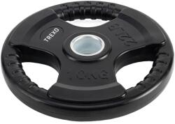 XTREXO TREXO fekete gumírozott öntöttvas súly RW10 10 kg