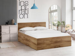  SOFIA ágy 160 x 200 cm, artisan tölgy Ágyrács: Lamellás ágyrács, Matrac: Deluxe 10 cm matrac