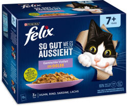 FELIX "So gut wie es aussieht" macska tasak MP senior 7+ zöldség zselés 12x85g