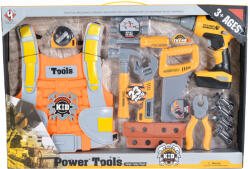  FIÚ játék doboz szerszámokkal, fúróval SÁRGA/FEKETE
