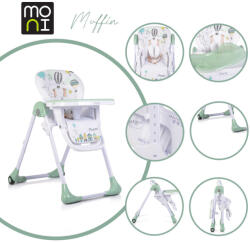 Moni Muffin multifunkciós etetőszék - Menta - manopalota