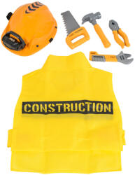  FIÚ játék sisak, mellény, szerszámok SÁRGA