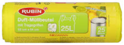 Rubin Köthető Füllel, Citrom Illattal 25 L Szemetes Zsák - 25 db