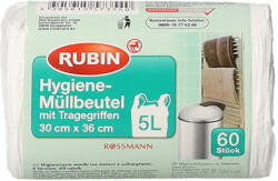 Rubin Higéniai 5L Szemetes Zsák - 60 db