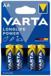 VARTA Longlife Power AA LR6 1, 5 V nagy teljesítményű alkáli elem - 4 db