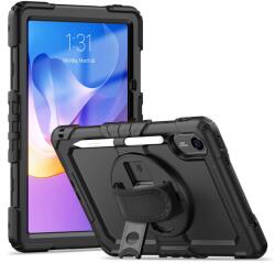  Tablettok Xiaomi Redmi Pad 2 (11 coll) - SOLID360 ütésálló, kitámasztható, fekete tablet tok