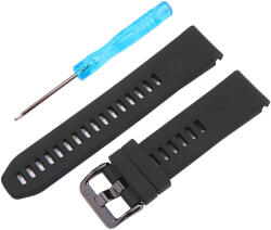 Garmin QuickFit, szilikon, fekete színű, normál hossz, 22 mm (9355-9)