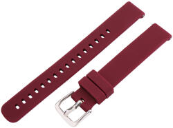  Műanyag okosóra szíj, gyorskioldós, bordó színű, normál hossz, 14 mm (9366-3)