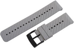  Műanyag okosóra szíj, gyorskioldós, szürke színű, normál hossz, 24 mm (9350-7)
