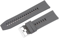  Műanyag okosóra szíj, gyorskioldós, szürke színű, normál hossz, 24 mm (9350-0)