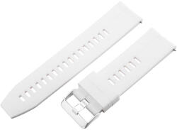  Műanyag okosóra szíj, gyorskioldós, fehér színű, normál hossz, 24 mm (9350-3)