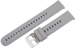  Műanyag okosóra szíj, gyorskioldós, világos szürke színű, normál hossz, 18 mm (9360-8)