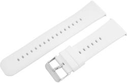  Műanyag okosóra szíj, gyorskioldós, fehér színű, normál hossz, 24 mm (9358-7)