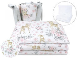  Baby Shop 5 részes babaágynemű - rózsaszín őzike