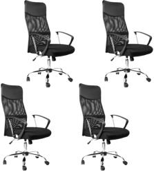 Mercury 4PACK Alberta irodai szék, fekete (4 db)