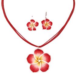 HARAHU Bohemian Flower Szett-Piros KP29716