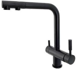 Getwell SpoonBill, 3 utas, Kihúzható Zuhanyfejes Konyhai Csap Vízszűrőkhöz Antracit színben (GWSH404GG)