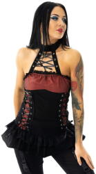 Poizen Industries maiou damă (top) POIZEN INDUSTRIES - ROSABEL - BLACK/RED - T-RSBEL-BR