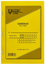 VECTRALINE Nyomtatvány szállítólevél VECTRALINE A/5 álló 50x3 lapos (B10-70/V/A5) - papir-bolt