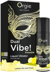 Orgie Dual Vibe - unisex folyékony vibrátor - Gin Tonic (15ml) (5600742917557)