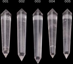  Bagheta Cristal Cuart Vogel Brazilia - 16-32 Fete - 83-115 x 15-25 x 15-25 mm - Geometrie Divina si Putere de Manifestare- 1 Buc