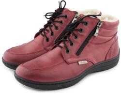 Vlnka Női bőr bokacipő Gita, piros felnőtt cipő méret 42