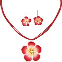  Bohemian Flower Szett-Piros