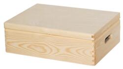 Dekoratív fa doboz díszítéshez 30x40x13.5 cm (félkész fa)