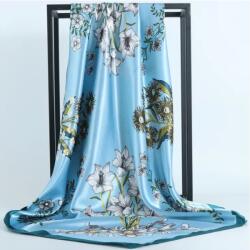  KA-33859 Kendő - Kék/Virágok