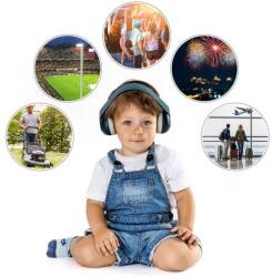 Reer SilentGuard Baby zajszűrős fülvédő - kék színben