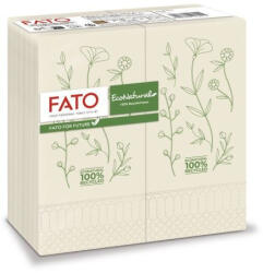 Lucart 82130100 EcoNatural Flora 33X33cm, 2 rétegű, 1/8 hajtású, 50lap/csomag, 27 csomag/karton