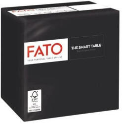 Lucart 82219003 koktélszalvéta, 24x24 Nero, 2 rétegű, 100lap/csomag, 24csomag/karton