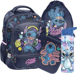 PASO Stitch World iskolatáska szett Ohana-kulaccsal (PLS-004)