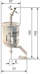 Bosch filtru combustibil BOSCH F 026 403 026 (F 026 403 026) - centralcar