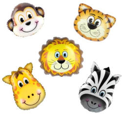 Balloons4party Set 5 baloane folie cap animale zoo 35 cm