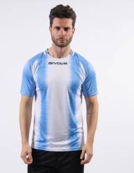 Givova SHIRT STRIPE M/C dressz világoskék-fehér L