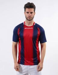 Givova SHIRT STRIPE M/C dressz kék-piros XL