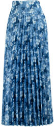 Takoy Panel szabásmintával pliszírozott félkörszoknyához, közepes félmatt szaténból - virágos permet Laura