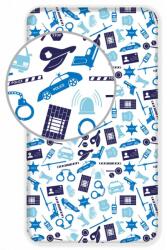  Rendőr Blue gumis lepedő 90x200 cm (BRM009646) - sandori