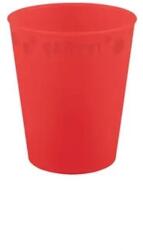  Piros Bright red micro prémium műanyag pohár 250 ml (PNN96691) - sandori