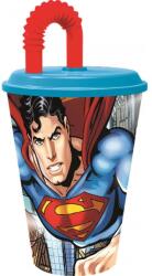  Superman Savior szívószálas pohár, műanyag 430 ml (STF85630) - sandori