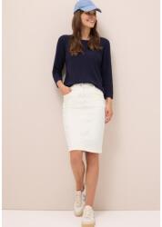 Cecil Szoknya - Style Denim Skirt Ecru 2507 WS02