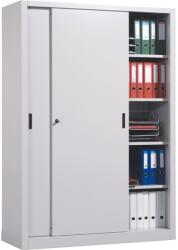 Plus Mobilier Dulap metalic Premium usi culisante 4 rafturi, 1200x450x1900 mm (LxlxH), 50 kg/polita, PLUS (981152761) Dulap arhivare