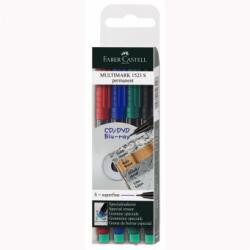 Faber-Castell Marker Permanent Set 4 S Multimark Faber-Castell (FC152304) - officeclass